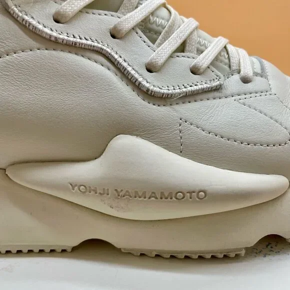 Men’s Y-3 leather sneakers, size 10
